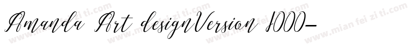 Amanda Art designVersion 1000字体转换